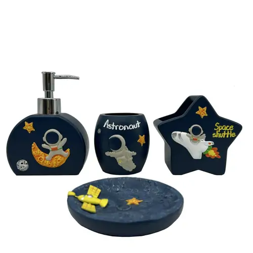 Outer Space Astronaut Children's Bathroom Sets-Famond R&D Factory