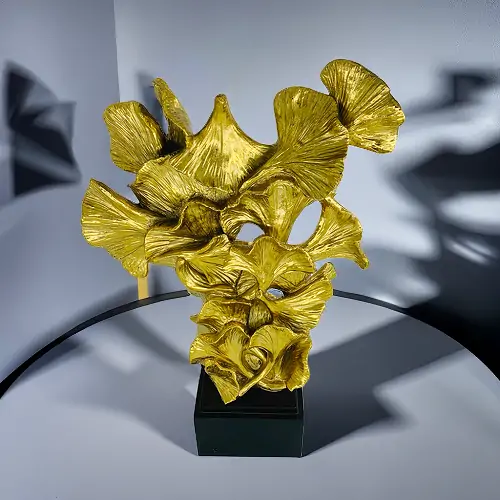 Gold Gingko Leaf Living Room Decoration