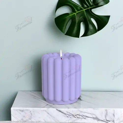 Fresh Purple Row Cylindrical Candle Holders