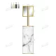 Square 10-inch Toiletbrush Holder with Gold Trim-Famond R&D Factory