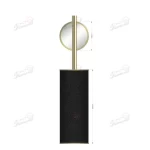 R & D Marble ?10 Inch High Toiletbrush holder with Gold Thread-Famond R&D Factory