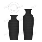 Resin Classic Vase Appearance Narrow Mouth High Vases-Famond R&D Factory