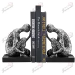 Poly Resin Imitation Hardware Figures Bookend Kneeling Posture Clasped Palm Vintage Household Items