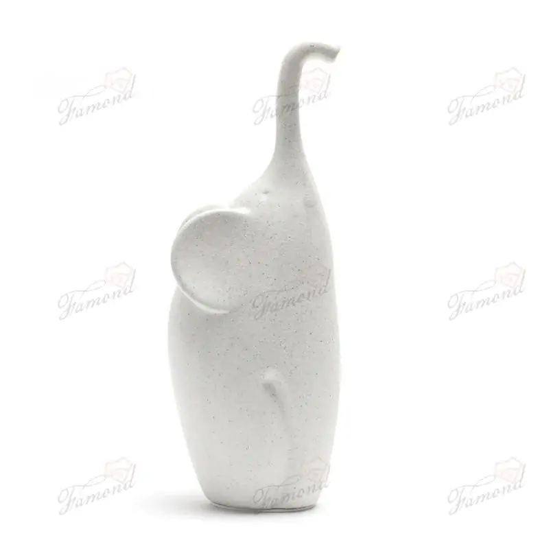 White Elephants Home Decor Featuring A Mother and Baby Elephant Designed as A Souvenir or Decorative Item