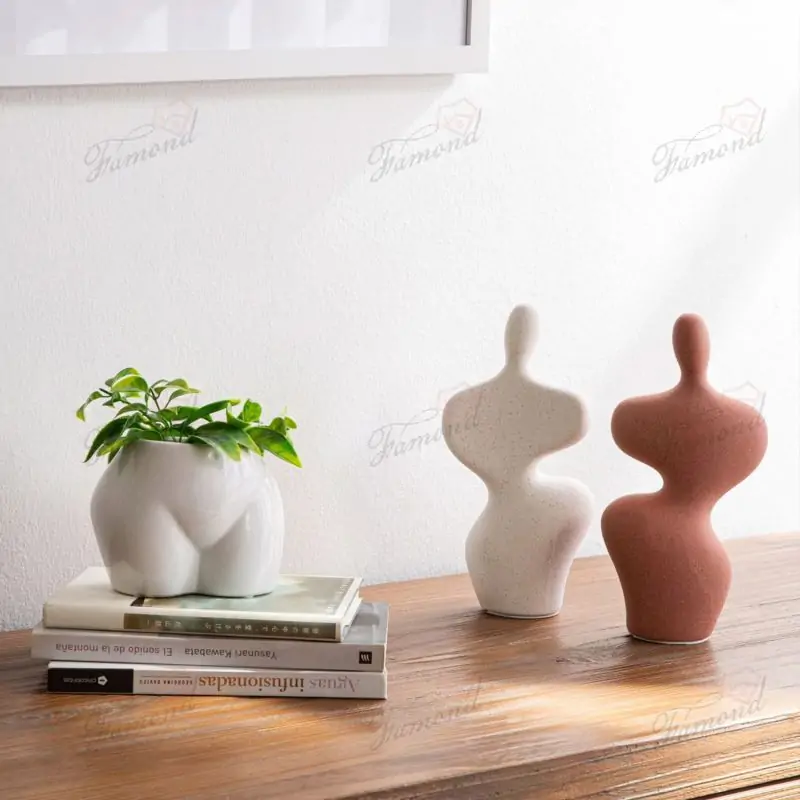 Abstract S-shaped Sensual Goddess Home Decor Minimalist Living Room Ornament House Crafts Made of Polyresin