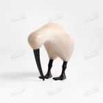 Animal Statue Long-billed Bird Shape Wooden / Matte Black Livingroom Office Decoration Artistic Atmosphere