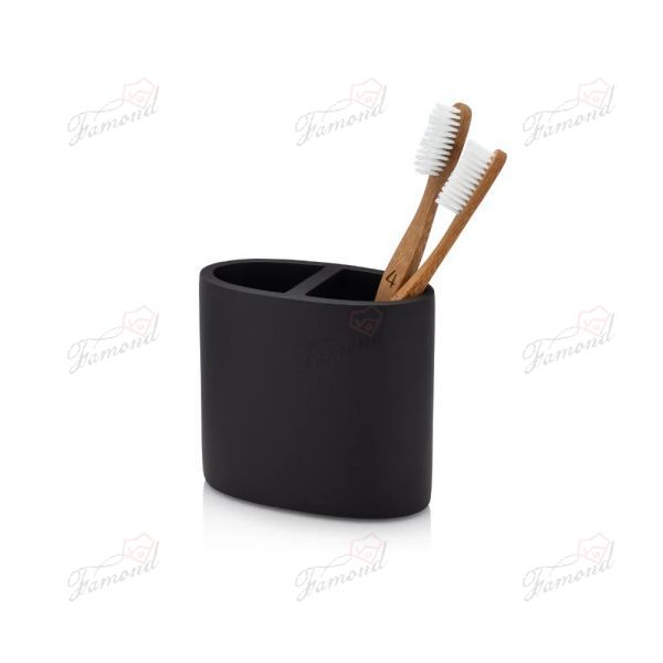 Classic European Matte Black Four-piece Bathroom Set Lotion Mouthwash Cup Toothbrush Holder Soap Dish-Famond R&D Factory