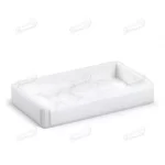 Elegant Square White Marble Bathroom Seven-Piece Set Garbage Can and Tissue Holder Resin Accessory Sets-Famond R&D Factory