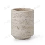 Natural Element Light Coffee Coloured Stone Vintage Weathered Stone Bathroom Seven-Piece Set-Famond R&D Factory