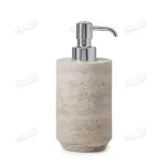 Natural Element Light Coffee Coloured Stone Vintage Weathered Stone Bathroom Seven-Piece Set-Famond R&D Factory