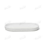 White Convex Diamond Texture White Sand Stone Bathroom Kit Resin Eight-piece Set New Design-Famond R&D Factory