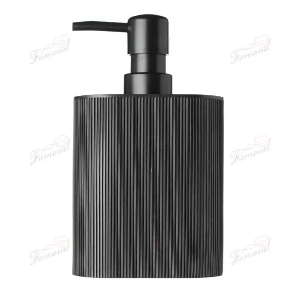 Europe's Best-selling Black Line Classic All-in-one Resin Bathroom Set Simple Design Crafts for Washroom-Famond R&D Factory