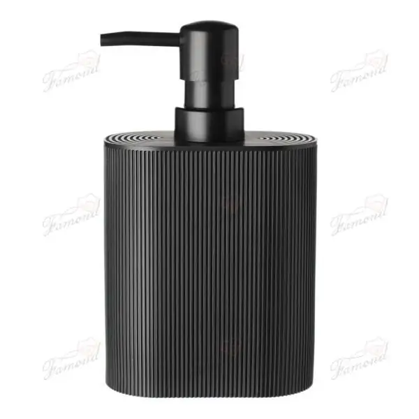 Europe's Best-selling Black Line Classic All-in-one Resin Bathroom Set Simple Design Crafts for Washroom-Famond R&D Factory