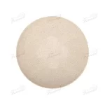 Decorative Yellow Resin Disc with Cross Support - Handcrafted Beige Stone Resin Tabletop Decor