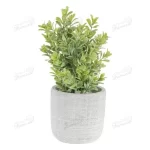 High-Quality Resin Planter from China's Top Factory - Handcrafted Light Gray with Natural Faux Weathered Texture