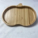 Chinese Manufacturer Pear-Shaped Bamboo Fruit Tray with Handle - Natural Wood Finish