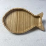 Chinese Manufacturer Pear-Shaped Bamboo Fruit Tray with Handle - Natural Wood Finish