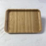 Chinese Manufacturer Pear-Shaped Bamboo Fruit Tray with Handle - Natural Wood Finish