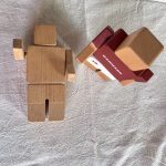 Chinese Guangdong Factory Handcrafted Beechwood Robot Toy - Educational Wooden Athlete Figurine for Kids