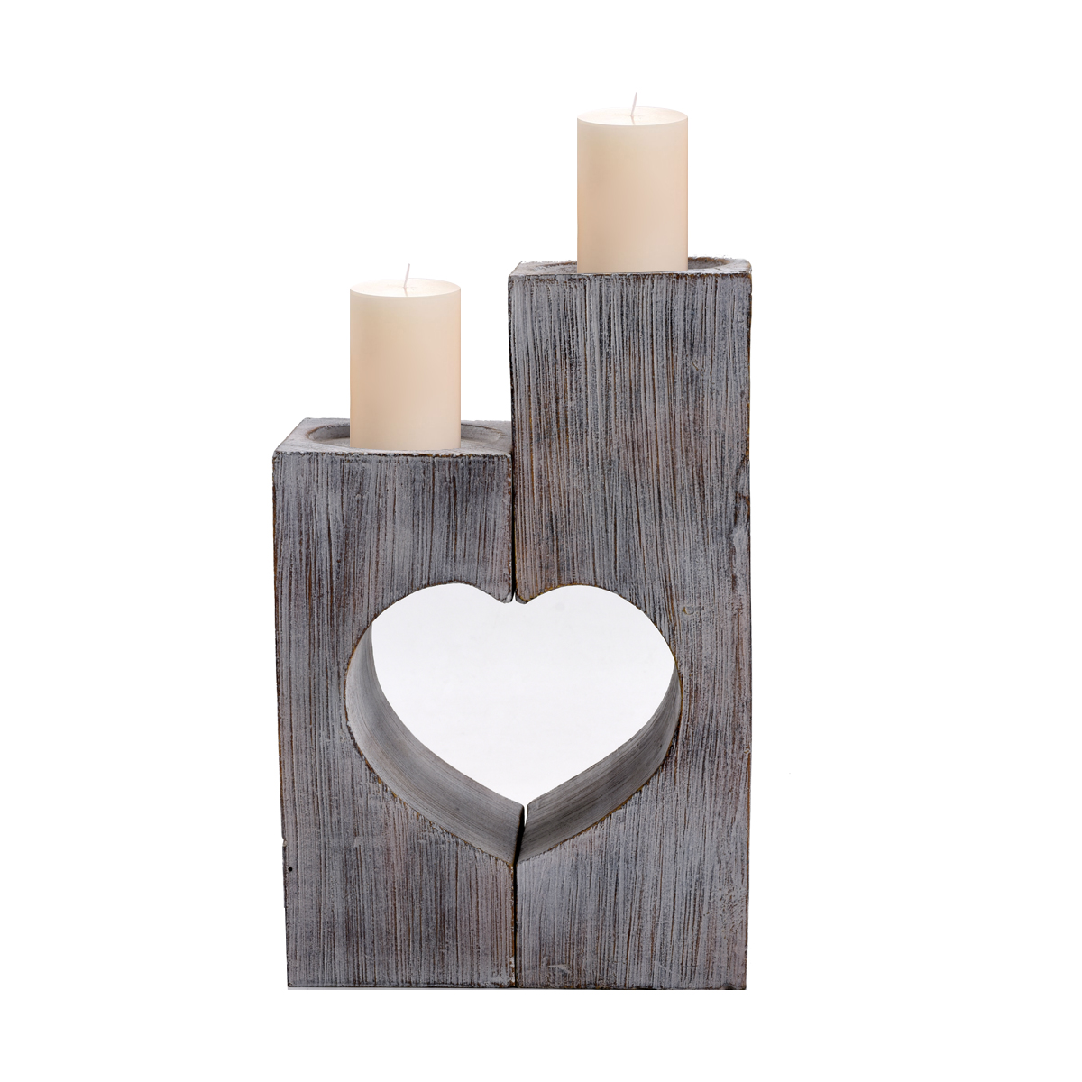 2pcs Set Heart Shape Candle Holder By Famond Home