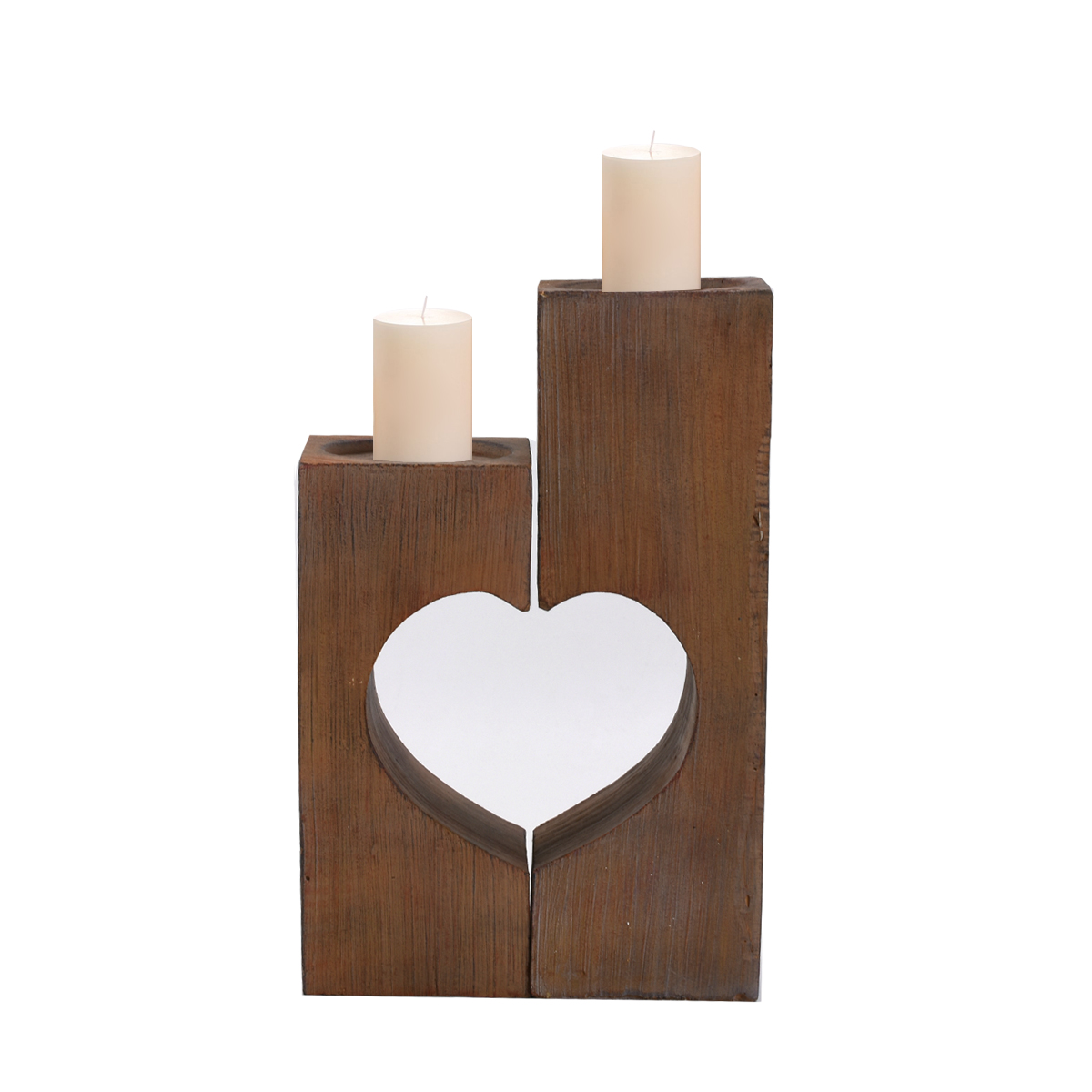 2pcs Set Heart Shape Candle Holder By Famond Home