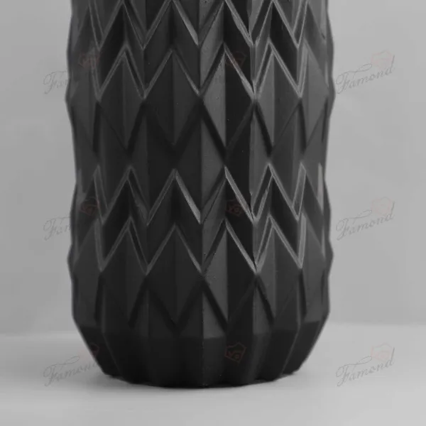 30cm Tall Geometric Rhombus-Shaped Resin Vase for Living Room and Bedroom Decor