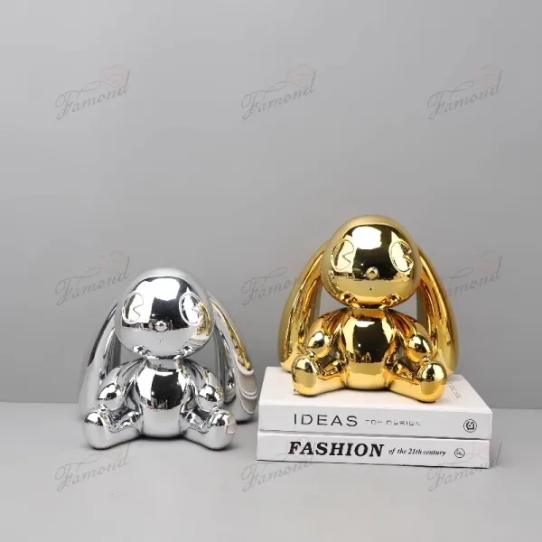 Resin Electroplated Figurine - Premium Shiny Decor for Children's Bedroom