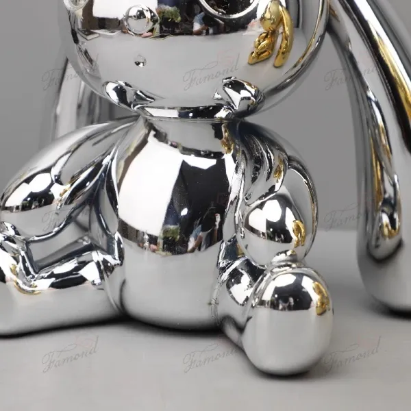 Resin Electroplated Figurine - Premium Shiny Decor for Children's Bedroom