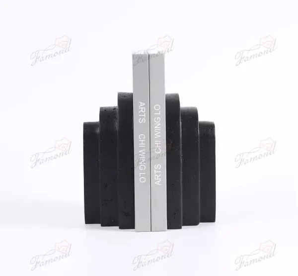 Modern Minimalist Style Bookends - Stylish OX Letter Design