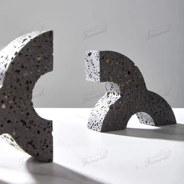 Modern Minimalist Style Bookends - Stylish OX Letter Design