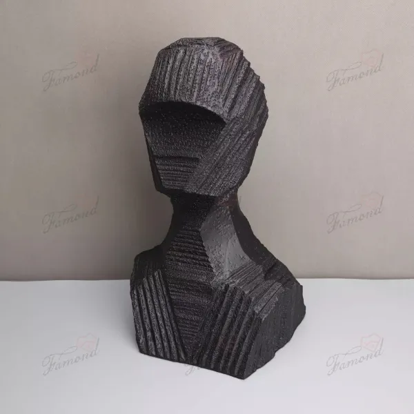 Resin Faceless Figure Statue - Abstract Mid-Century Minimalist Decor for Living Room