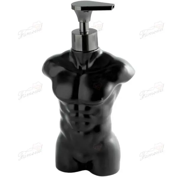 Sexy Women Male Torso Liquid Dispenser Bottle Seductive Bathroom Accessory for Men and Women