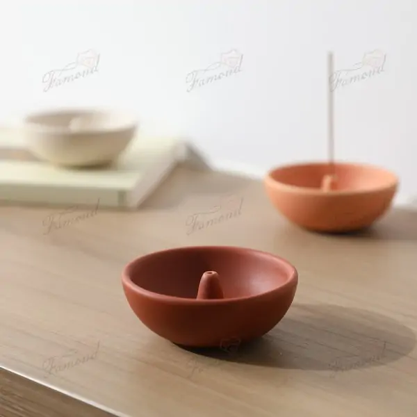 Incense Burning Base with Dust Protection - Circular or Rectangular Chinese Style Incense Holder for Elegant Aroma Display