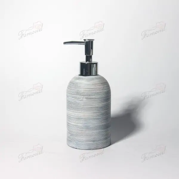 Blue and White Striped Bathroom Set - European Style Best Seller, Glossy ABS Pump Head, Bathing Essentials